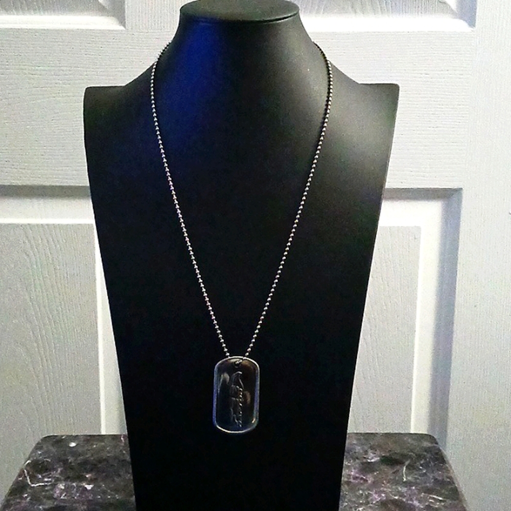 Unisex Lockheed Martin F-22 Raptor Dog Tag Necklace